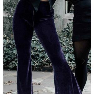 Killstar velvet bell bottom pants